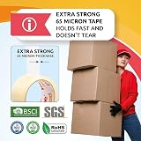 Packatape Packing Tape Extra Strong 6 Rolls 48mm x 50m Clear view 2