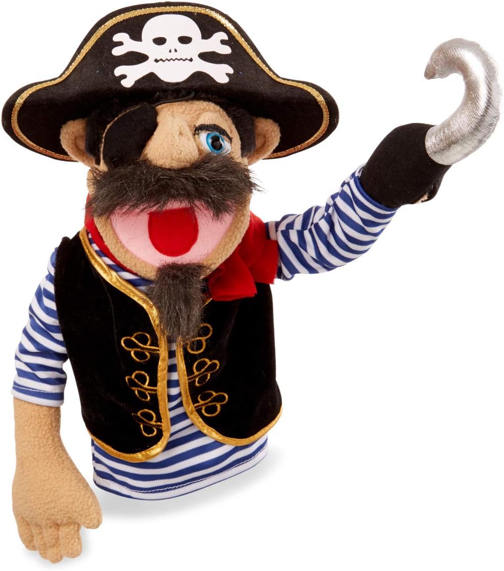 Melissa & Doug Pirate Puppet with Detachable Wooden Rod for