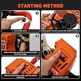 PansyWind 52CC Petrol Earth Auger 2HP Hole Digger 3 Drill Bits 4/6/8" view 6
