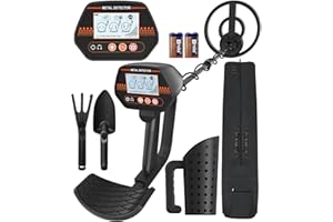 DetectTrek Metal Detector for Kids, 8" Waterproof Metal Detector Kit with Sand Sifter Scoop, Lightweight Gold Detector with DISC Modes & Adjustable Stem for Beach & Backyard Treasure Hunting, MD-4070