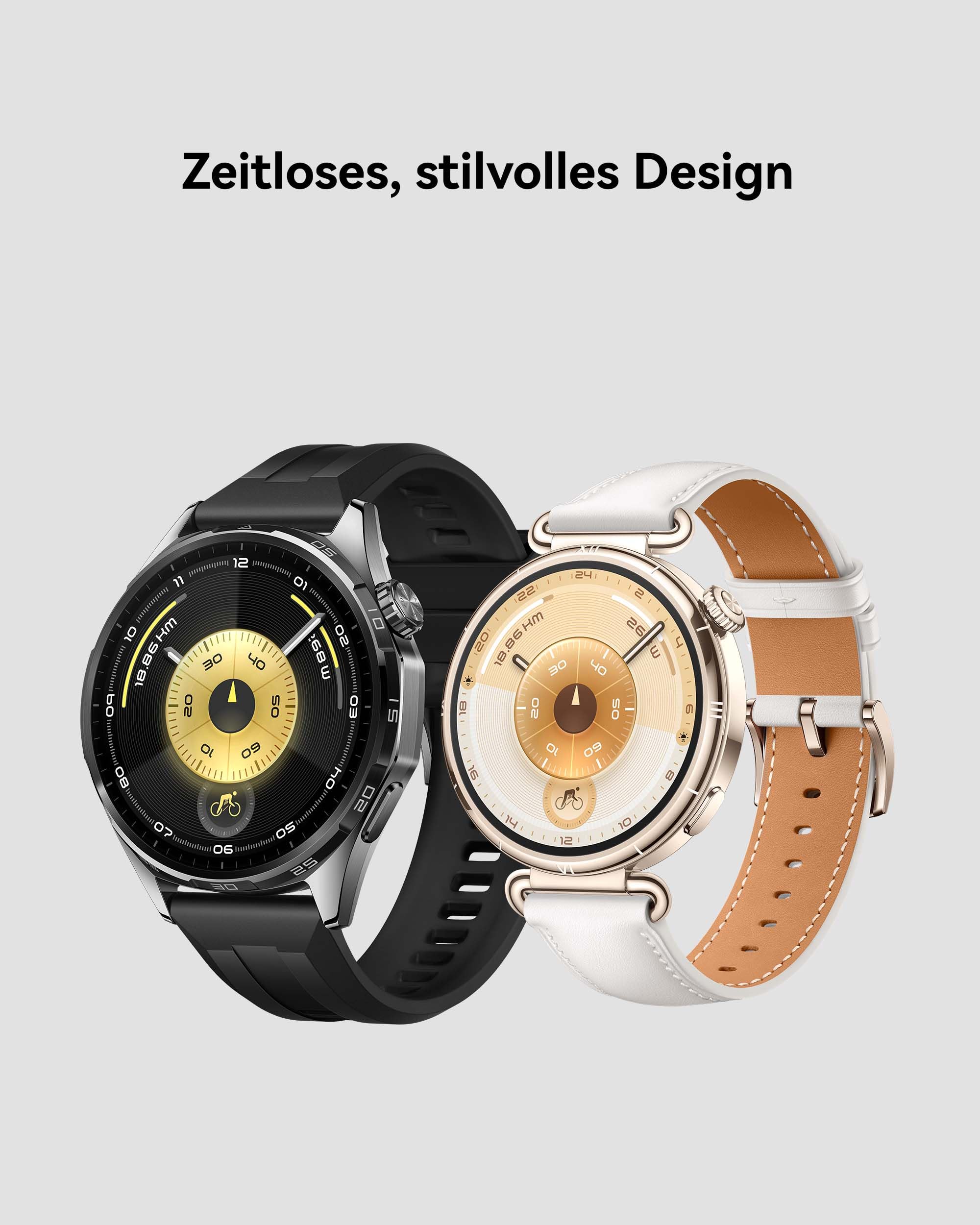 HUAWEI Watch GT 6 Smartwatch, GPS,1,47" AMOLED-Display, Bis zu 21 Tage Akku，Radfahren, 100+ Sportmodi, Kompatibel mit Android™ & iOS, Gesundheitsmonitoring, emotionales Wellbeing, Schwarz, 46mm 6