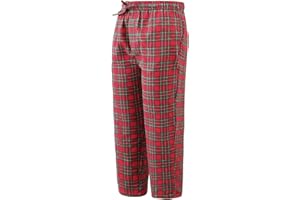 BYX SweetLeisure Big Boy's Cotton Plaid Pajama Pants Lounge Long Pants Loose Size 8 10 12 14 16