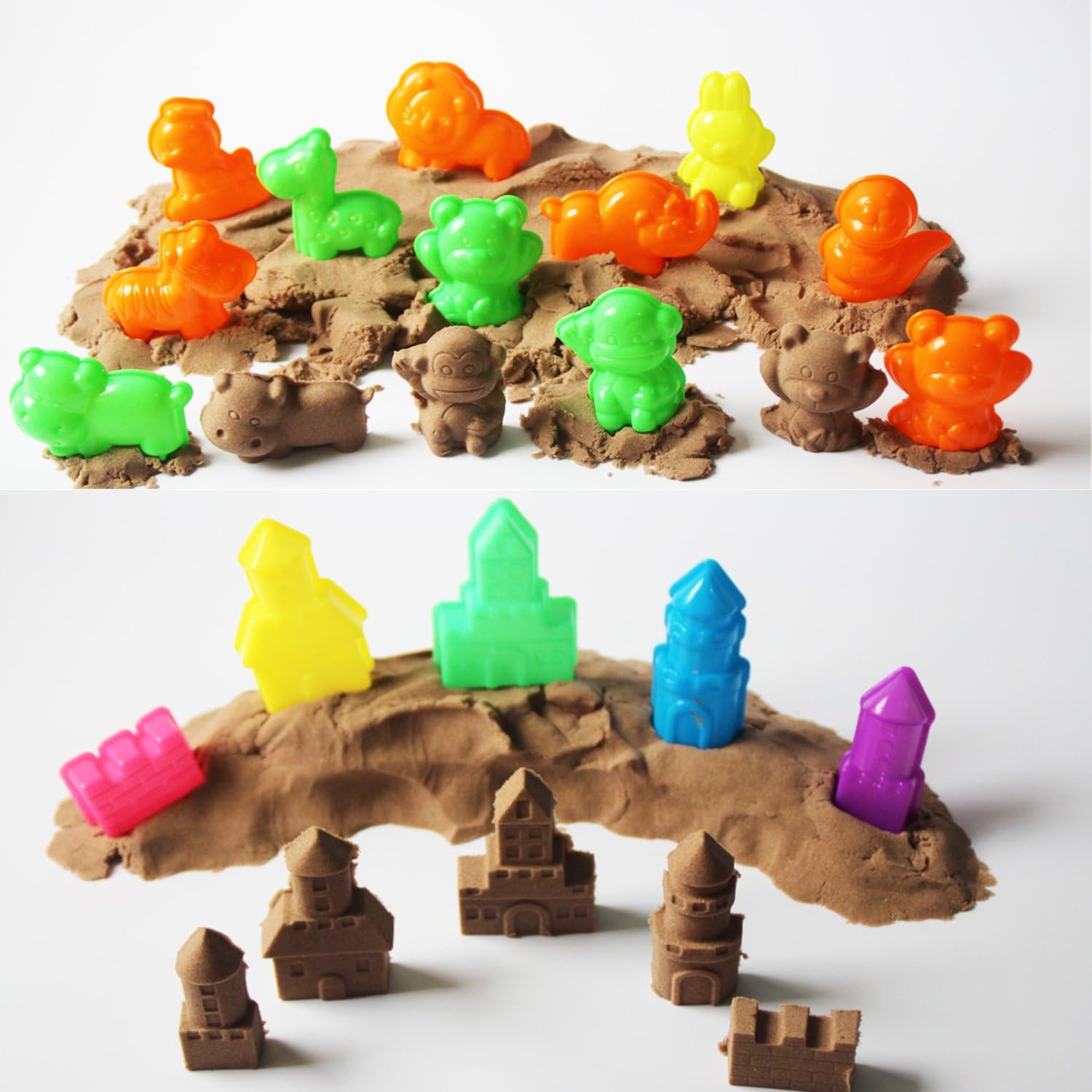 Mukool Sand Molding Tools 42pcs Mold Activity Set Compatible with Any Molding Sand: Toys & Games