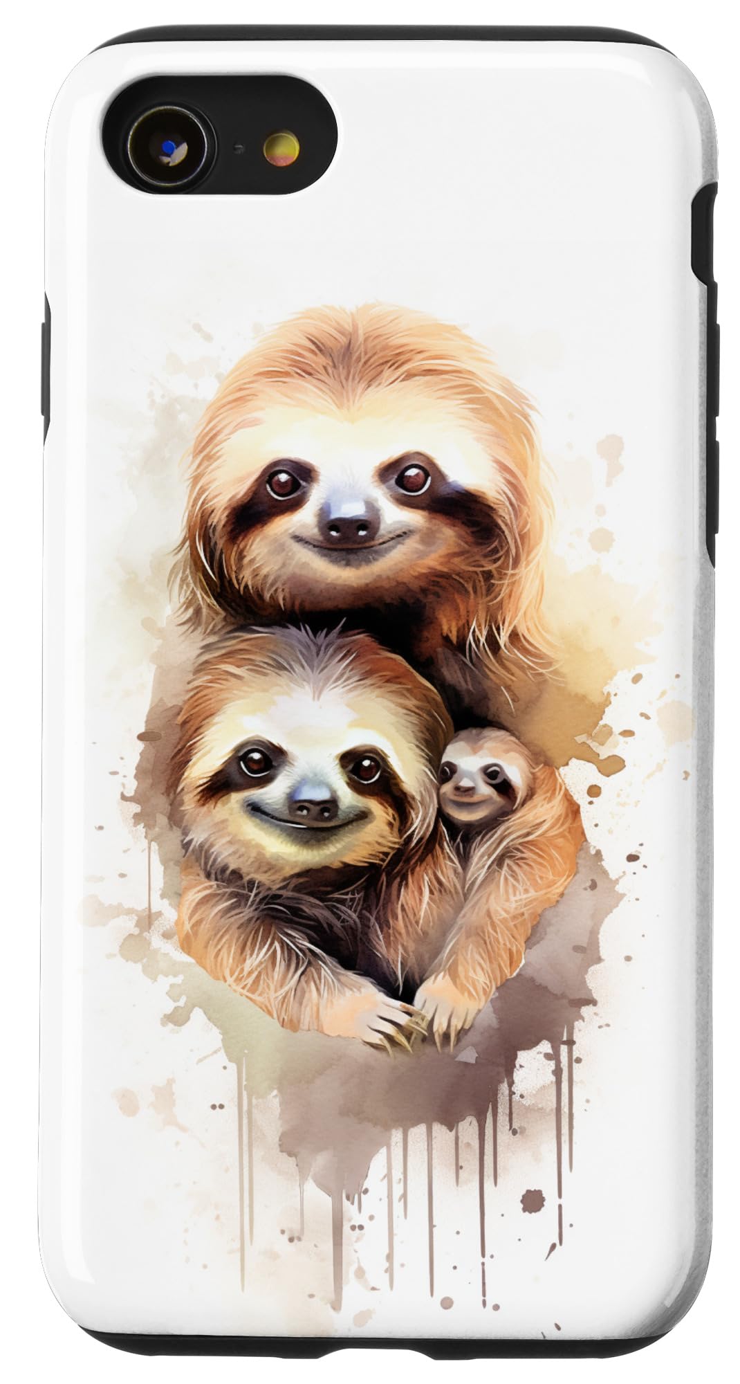 Sloth and Baby Sloth Watercolor Case for iPhone SE (2020) / 7 / 8