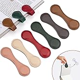 6PCS Magnetic Bookmarks,Magnetic Leather Bookmark,Magnetic Book Mark,Leather Magnetic Bookmarks for Women,Book Marker Clip Gift for Book Lovers, Men, Women, Teachers, Students, Book Accessories