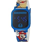Accutime Kids Nintendo Super Mario Kart Luigi Bowser Digital LCD Quartz Wrist Watch, Cool Inexpensive Gift & Party Favor for Toddlers, Boys, Girls, Adults All Ages