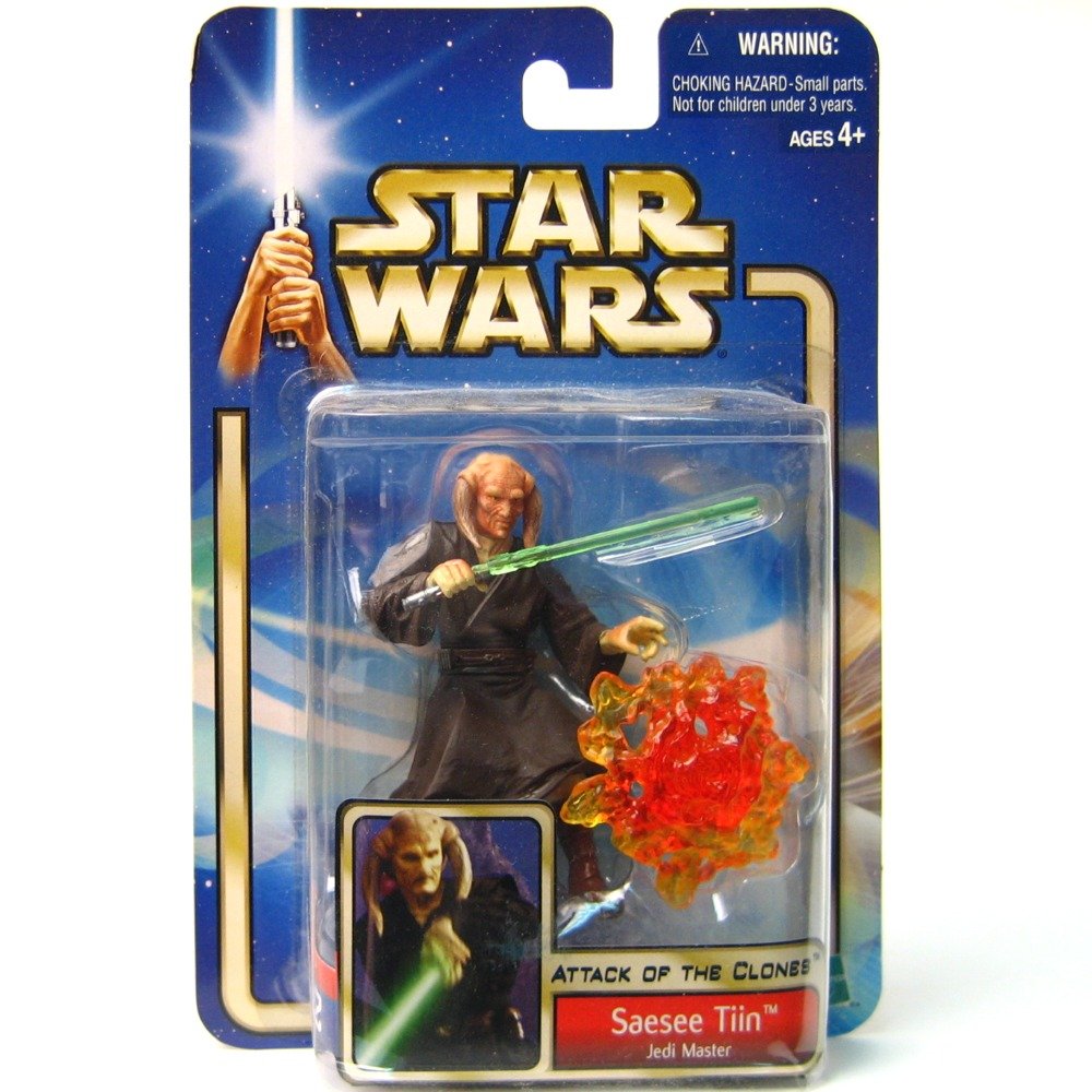 Hasbro Saesee Tiin Jedi Master Saga Card 2002 – E2 – Blue