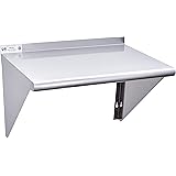 Amazon Com Metal Shelf Stainless Steel Wall Mount Floating Nsf Shelving For Commercial Restaurant Kitchen Laundry Room Food Truck Kitchen Dining