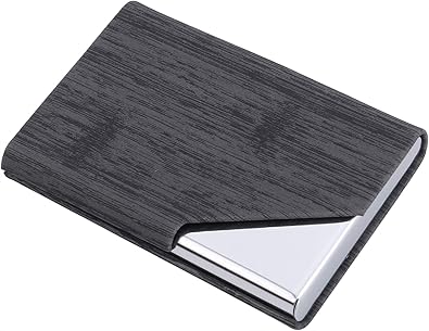 Amazon Dmfly 名刺入れ 名刺いれ メンズ 名刺ケース レディース名刺入れ メンズ 名刺入れメンズ ビジネス 化粧箱 仕切りカード 専用クロス 名刺が折れない ブラック 名刺入れ