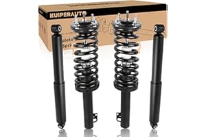 KUIPERAUTO Front and Rear Struts Complete Assembly Shocks Absorbers Compatible for 2005-2010 Jeep Grand Cherokee / 2006-2010 Jeep Commander,171377L,171377R,911278 4PCS
