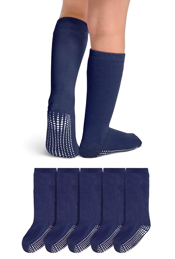 knee high non slip socks