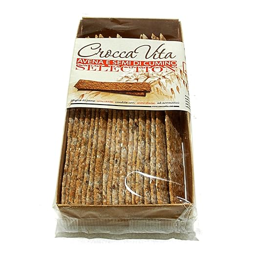 title=Sfoglie di pane croccante con avena e semi di cumino Croccavita Selection- 3