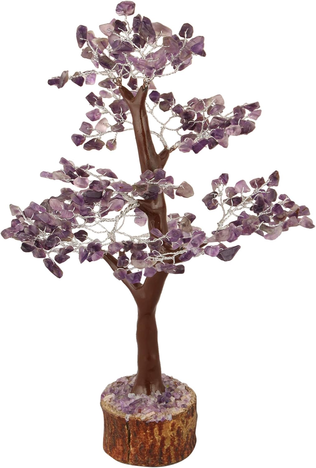 Crocon Amethyst Crystal Tree of Life Purple Gemstone Chakra Healing Crystals Tree for Home Decor Spiritual Room Decor Present Birthday Gift for Women and gifts for Mum House warming Present Good Luck - Image 4