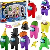 Among Us Crewmate Figures | Toys Out of 16 Collectibles in 1 Box | 8 Among Us Merch Incl. The Peeled and The Clogged | 2 Hidden Impostors | Mini Toys with 5 Add&rsquo;l Hats