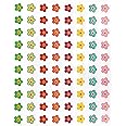 12 Sheets Mini Flower Stickers Small Reward Stickers for Kids Girl Decal Sticker Cute Decorative Stickers for DIY Crafts (Colorful Flower)