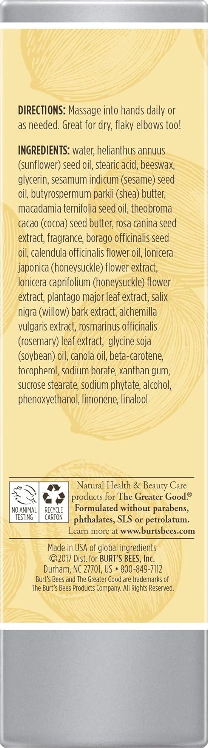 Burt's Bees Shea Butter Hand Repair Cream - 3.2 Ounce Tube : Skin Care Products : Beauty