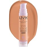NYX Professional Makeup Concealer, Under eye concealer, Bare With Me Serum, Satin and Natural Finish, Infused with Tremella M