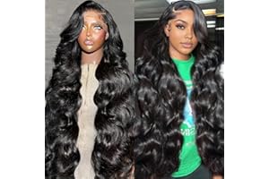 PIOGH 30 Inch 13x6 Body Wave Lace Front Wigs Human Hair Pre Plucked Glueless Wigs Human Hair 180% Density Brazilian Virgin Body Wave Lace Front Wig 13x6 HD Frontal Wigs for Women