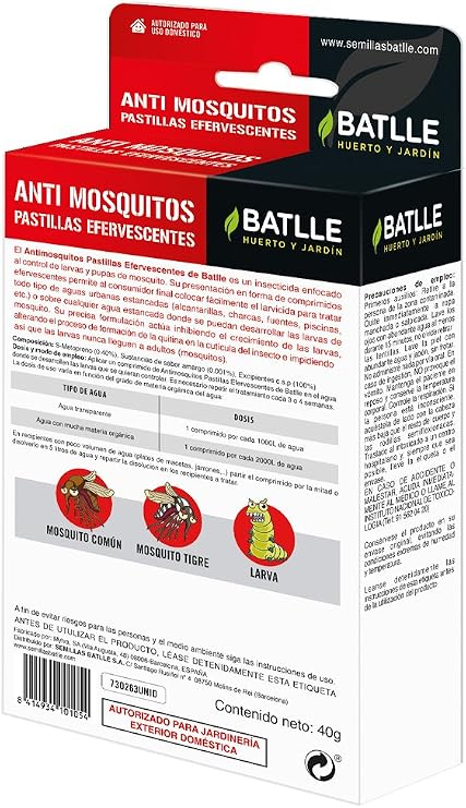 Fitosanitarios - Anti Mosquitos Pastillas Efervescentes - Batlle ...