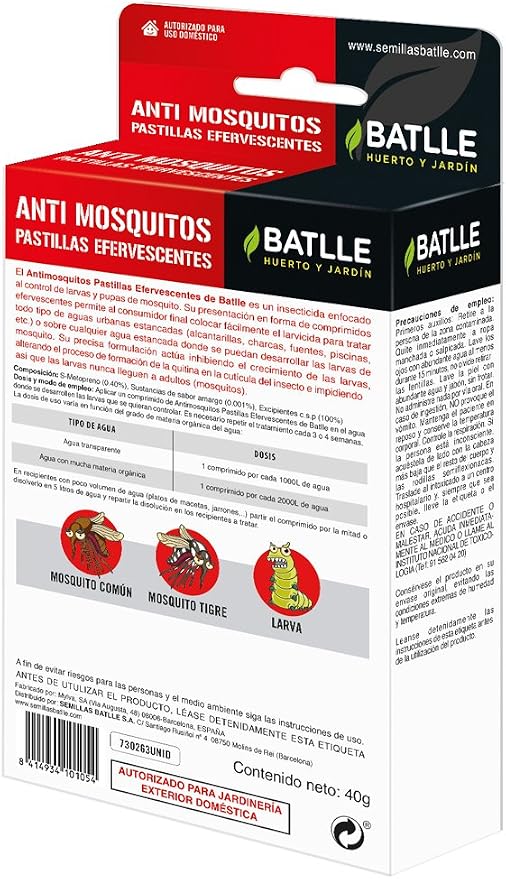 Fitosanitarios - Anti Mosquitos Pastillas Efervescentes - Batlle ...