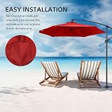maxant Replacement Parasol Canopy 3m 8-Rib Garden Umbrella Cover view 5
