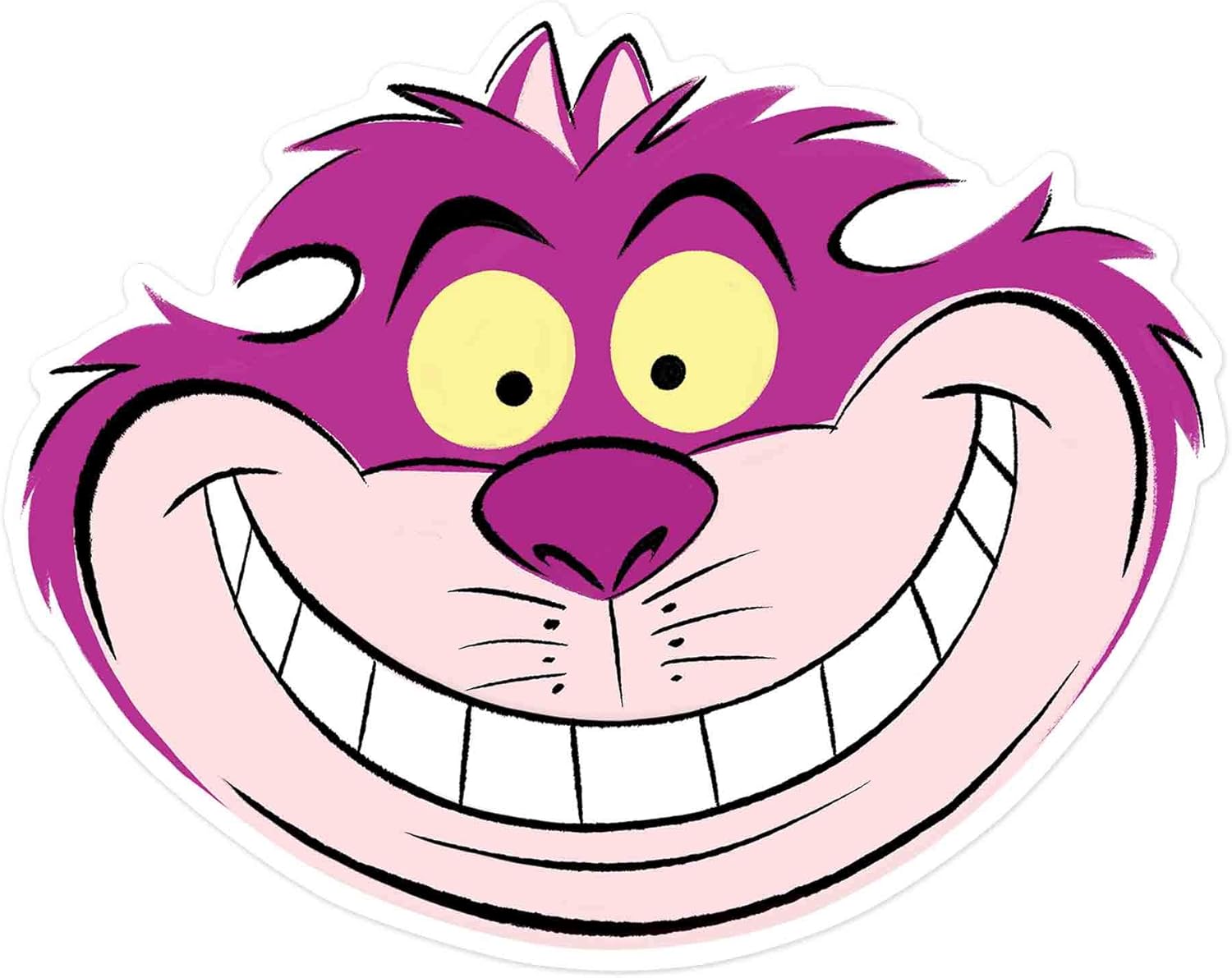 Star Cutouts Ltd Cheshire Cat Single Face Mask Alice in Wonderland