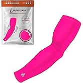 B-Driven Sports Pro-Fit Compression Arm Sleeve - Athletic Baseball Basketball, Football, Softball, Running, Gaming (1pc)