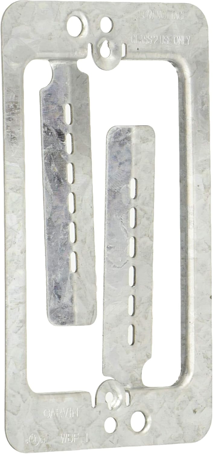 1Gang Drywall Bracket Face Wall Plate Mount Mud Ring Low Voltage LV1 100 Pack Business