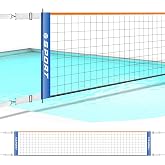 Furypiont Pool Volleyball Net for Indoor &amp; Outdoor, Upgraded Weather Resistance Volleyball Net Replacement【Net Only】