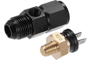 ACROPIX 8AN 160'F On-145'F Off Auto Engine Temperature Cooling Fan Switch Fitting Adapter - Pack of 2