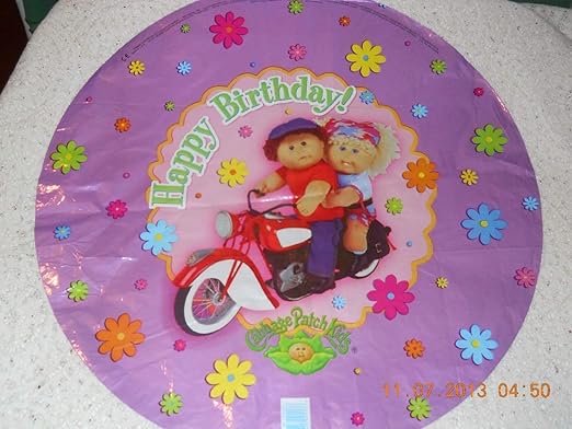Amazon Com Cabbage Patch Kids Happy Birthday Mylar Foil Balloon
