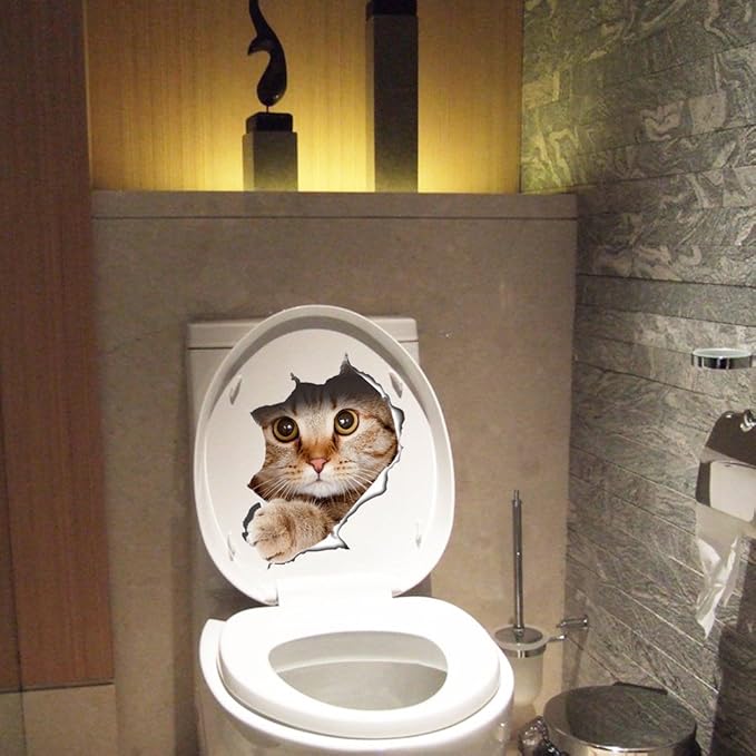 Stickers Muraux Pour Salle De Bain Mignon Chat Creatif Impermeable Amovible Decorations Stickers Toilette Autocollant Mignon Amazon Fr Cuisine Maison Stickers Muraux Pour Salle De Bain Mignon Chat Creatif Impermeable Amovible Decorations Stickers Toilette Autocollant Mignon Amazon Fr Cuisine Maison