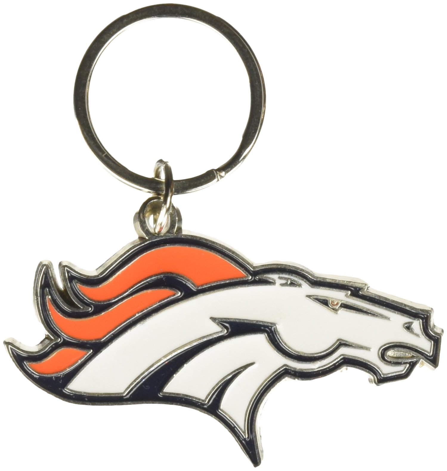 Siskiyou NFL Sports Fan Shop Denver Broncos Chrome & Enameled Key Chain One Size Team Colors