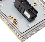 Varilight XGT1 1G 1 or 2 Way 10A Classic Toggle Georgian Brass Switch view 4