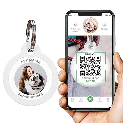 Buy Rovertags s For Dogs Engraved Dog Cat Pet Id Scannable Qr Code Pet s For Location Cats Dog Id s Personalized With Online