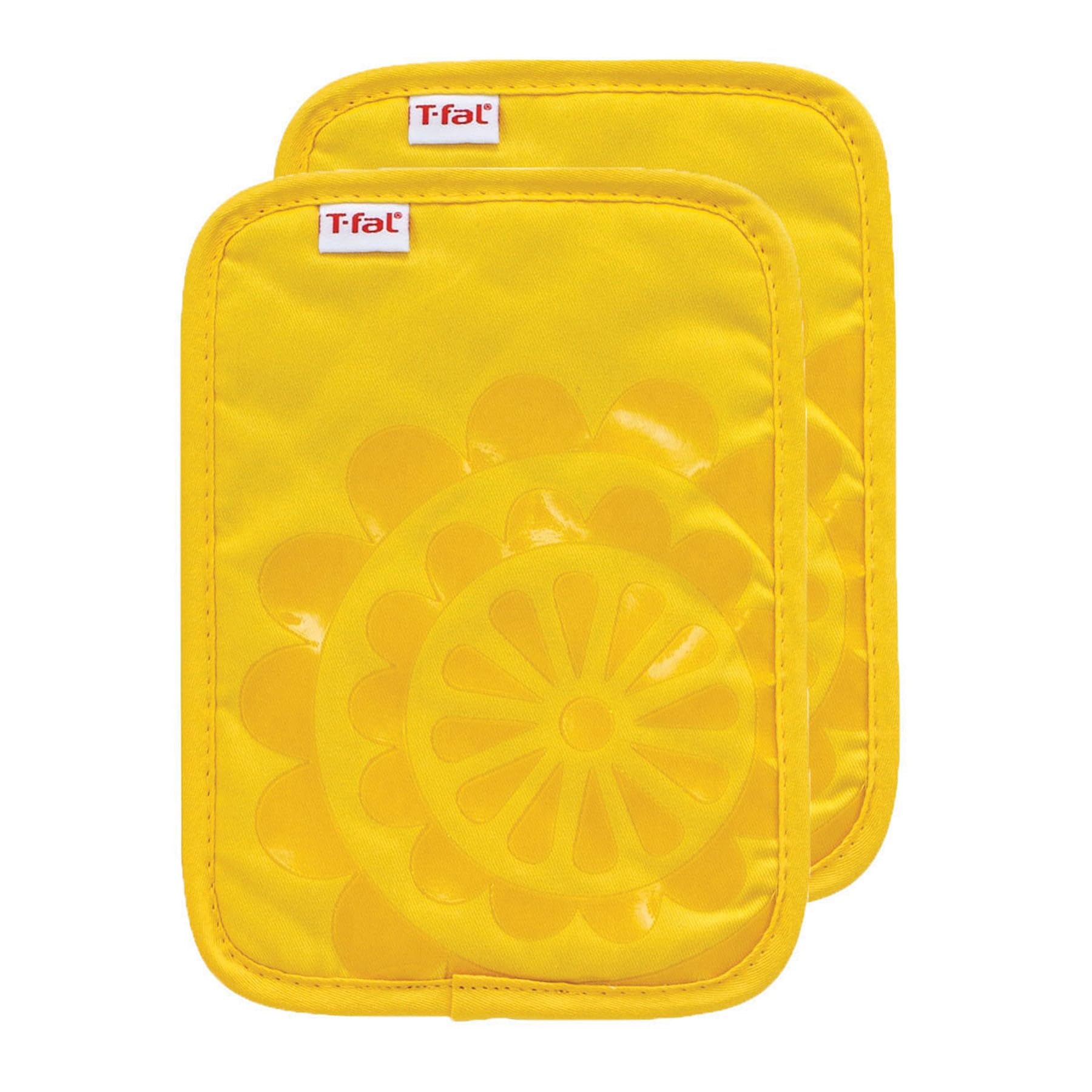 Tefal Pot Holders, Cotton Silicone, Lemon