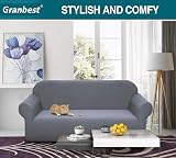 Granbest 3 Seater Premium Water-Repellent Sofa Cover Light Grey view 2