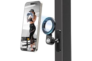 A2C Foldable Arm Gym Magnetic Phone Holder for MagSafe, Dual Magnet Fitness Phone Mount Accessory, 360° Adjustable & Hands-Free, Portable Workout Essentials for iPhone 17/16/15/14/13/12 Series