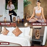 Anbar Backflow Incense Burner with 120 Cones 30 Sticks Tongs Table Mat Brown view 6