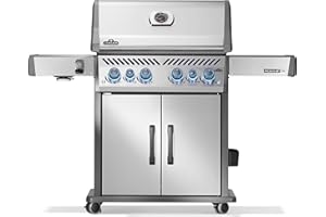 Napoleon Rogue PRO-S 525 Natural Gas Grill with Infrared Side and Rear Burners, Stainless Steel, Durable 6-Burner Cooking Surface