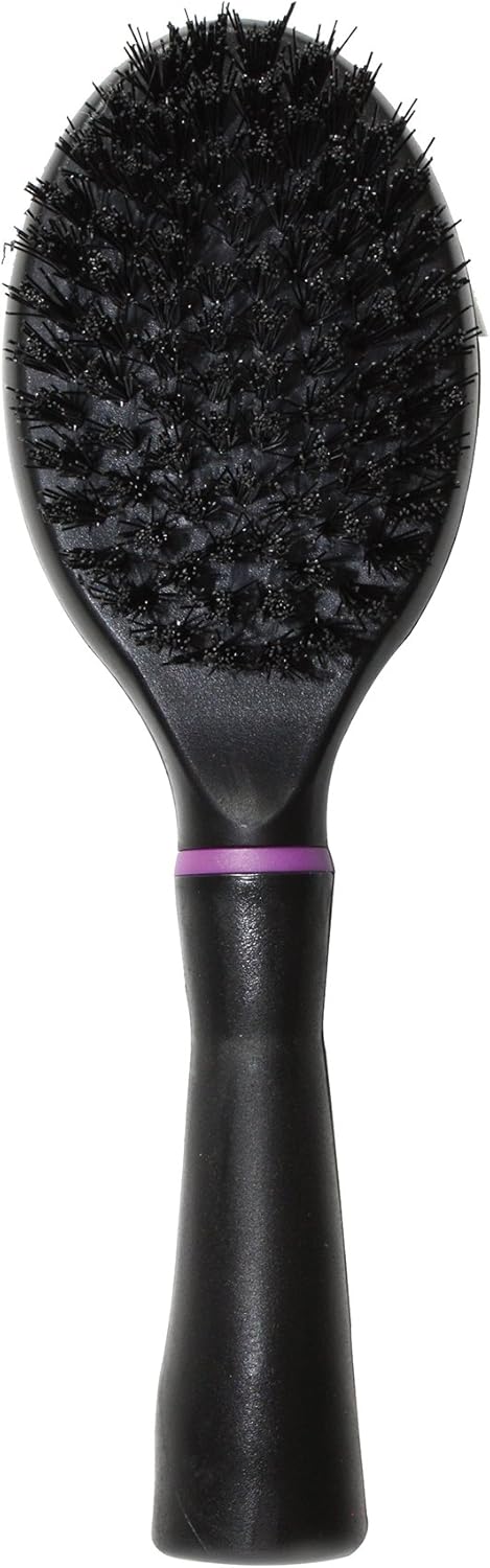 Happy Pet Groom Soft Bristle Brush for Cats in Black Comfortable Grip No Tangle Long Short Hair Gentle Dematting Detangling Easy to Use Pet Kitten Comb