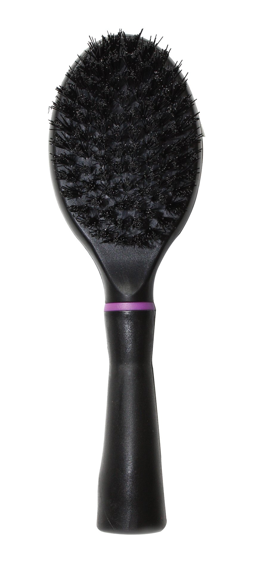 Happy Pet Groom Soft Bristle Brush for Cats in Black Comfortable Grip No Tangle Long Short Hair Gentle Dematting Detangling Easy to Use Pet Kitten Comb