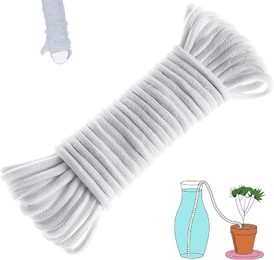 ORIMERC Self Watering Wick Rope 50 ft 6mm Capillary Plant Drip System