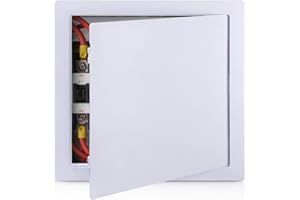 PNKKODW Plumbing Access Panel for Drywall 16 x 16 Inch Plastic Access Door Wall Access Panel Ceiling Reinforced Hinged Durable White