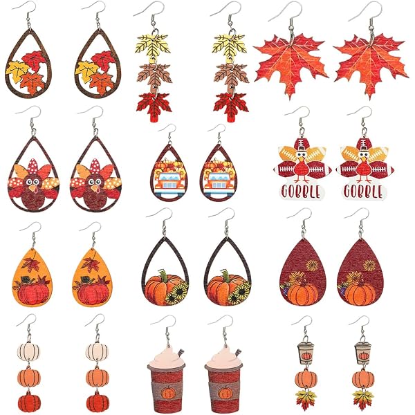 BONSNY Canadian Maple Leaf Acrylic Earrings – Yellow Dangle Charm Earrings, Nickel-Free - View #5
