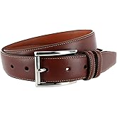 Trafalgar Men's Lorenzo 32mm Dropped Edge Leather Dress Belt