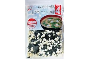 Ingredients that 4 of Nagatanien miso soup for business (wakame seaweed, tofu, green onion) 100g