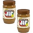 J'if Natural Peanut Butter Spread, 90% Peanuts, 40 Ounces, 2 Pack