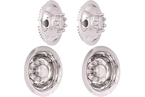 CHDT66 16 inch Wheel Simulator Kit, 8 Lug, Snap On, Stainless Steel Dually Simulators Kit for 1974-2000 Chevy GMC 3500, 1974-1998 Ford F350, 2008-2021 E350/E450 Van, 1974-1999 Dodge Ram 3500