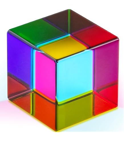 Amazon.com: QFkris Glass Mixing Color Cube (2.2inch) Magic Prism
